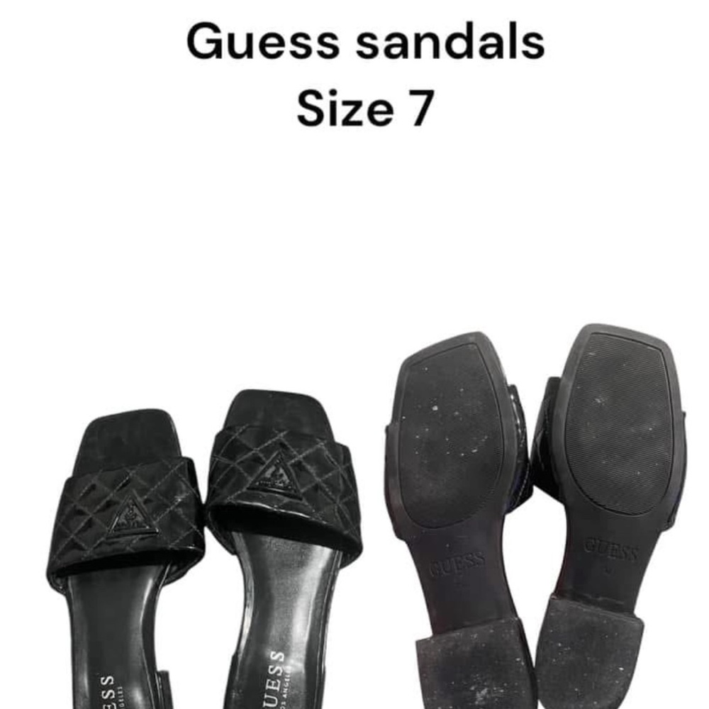 Guess Black Sandals Sleek Design